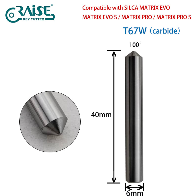 RAISE F67W T67W compatible with SILCA F67 T67 SILCA MATRIX Key Cutting Machine