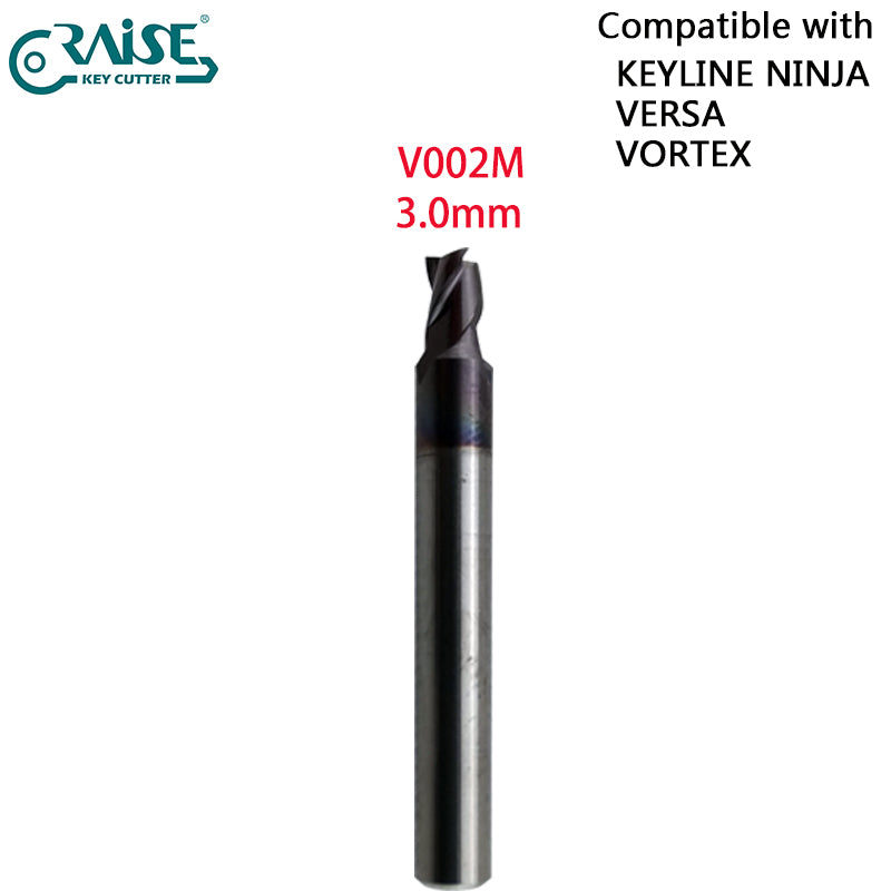 End Milling Cutter V012 V037 V003 V002 V020 V023 V031 V035 V043 V016 Compatible with Keyline NINJA VERSA VORTEX Key Cutting Machine