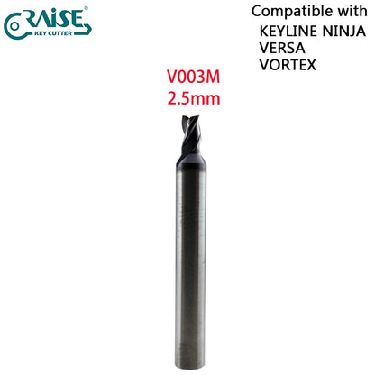 End Milling Cutter V012 V037 V003 V002 V020 V023 V031 V035 V043 V016 Compatible with Keyline NINJA VERSA VORTEX Key Cutting Machine