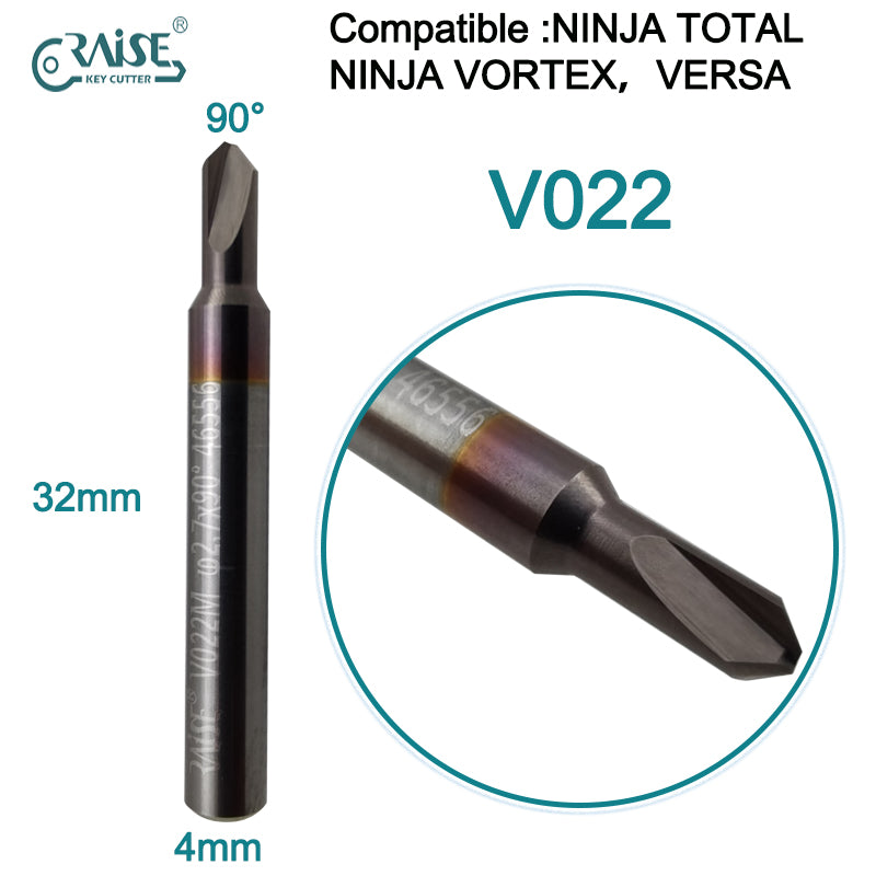 RAISE Milling Cutter V022 Compatible with KEYLINE V022 KEYLINE NINJA TOTAL NINJA VORTEX VERSA Key Duplicating Machine