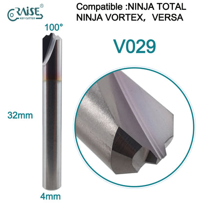RAISE Milling Cutter V029 Compatible with KEYLINE V029 KEYLINE NINJA TOTAL NINJA VORTEX VERSA Key Duplicating Machine