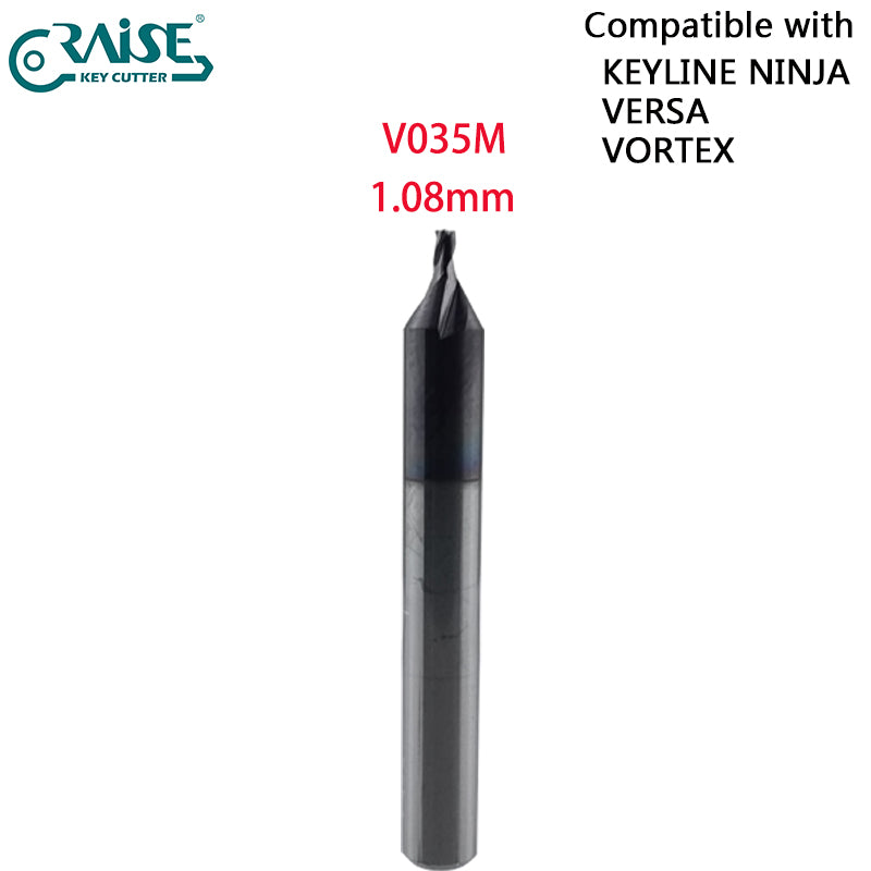 End Milling Cutter V012 V037 V003 V002 V020 V023 V031 V035 V043 V016 Compatible with Keyline NINJA VERSA VORTEX Key Cutting Machine