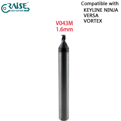 End Milling Cutter V012 V037 V003 V002 V020 V023 V031 V035 V043 V016 Compatible with Keyline NINJA VERSA VORTEX Key Cutting Machine