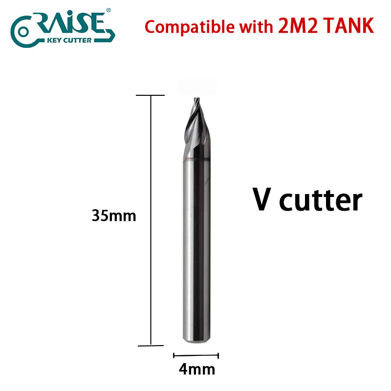 Milling Cutter 1.5mm 2.0mm 0.9mm U type W type M type V type Compatible with 2M2 Tank Automatic Key Cutting Machine
