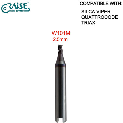 End Milling Cutter W114 W101 W129 W112 W302 W252 W326 W305 W285 W281 W268 W219 W134 SILCA QUATTROCODE TRIAX-e.code TRIAX QUATTRO SILCA VIPER Key Cutting Machine