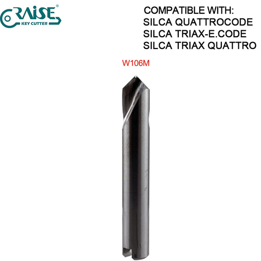 RAISE Milling Cutter W106M Compatible with SILCA W106 SILCA TRIAX QUATTRO QUATTROCODE Key Cutting Machine