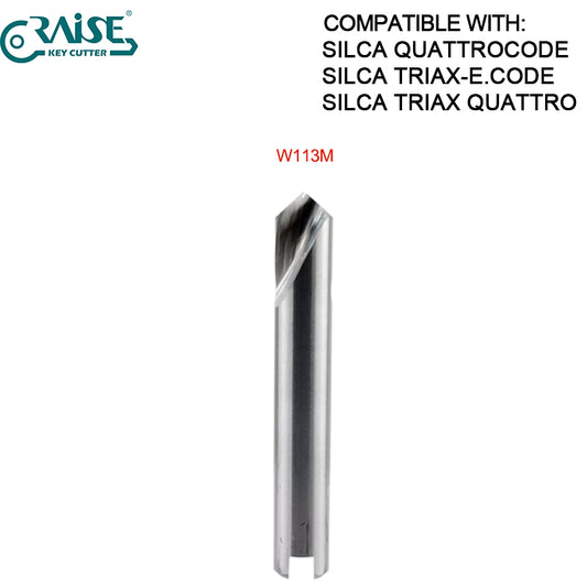 RAISE Milling Cutter W113M Compatible with SILCA W113 SILCA TRIAX QUATTRO QUATTROCODE Key Cutting Machine