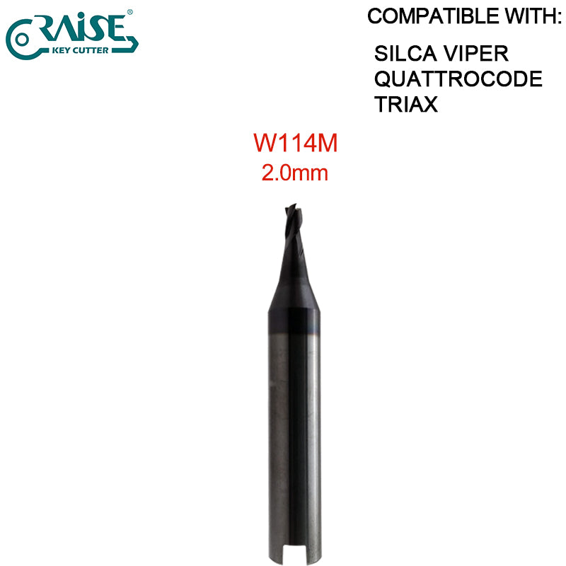 End Milling Cutter W114 W101 W129 W112 W302 W252 W326 W305 W285 W281 W268 W219 W134 SILCA QUATTROCODE TRIAX-e.code TRIAX QUATTRO SILCA VIPER Key Cutting Machine