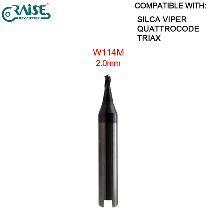 End Milling Cutter W114 W101 W129 W112 W302 W252 W326 W305 W285 W281 W268 W219 W134 SILCA QUATTROCODE TRIAX-e.code TRIAX QUATTRO SILCA VIPER Key Cutting Machine