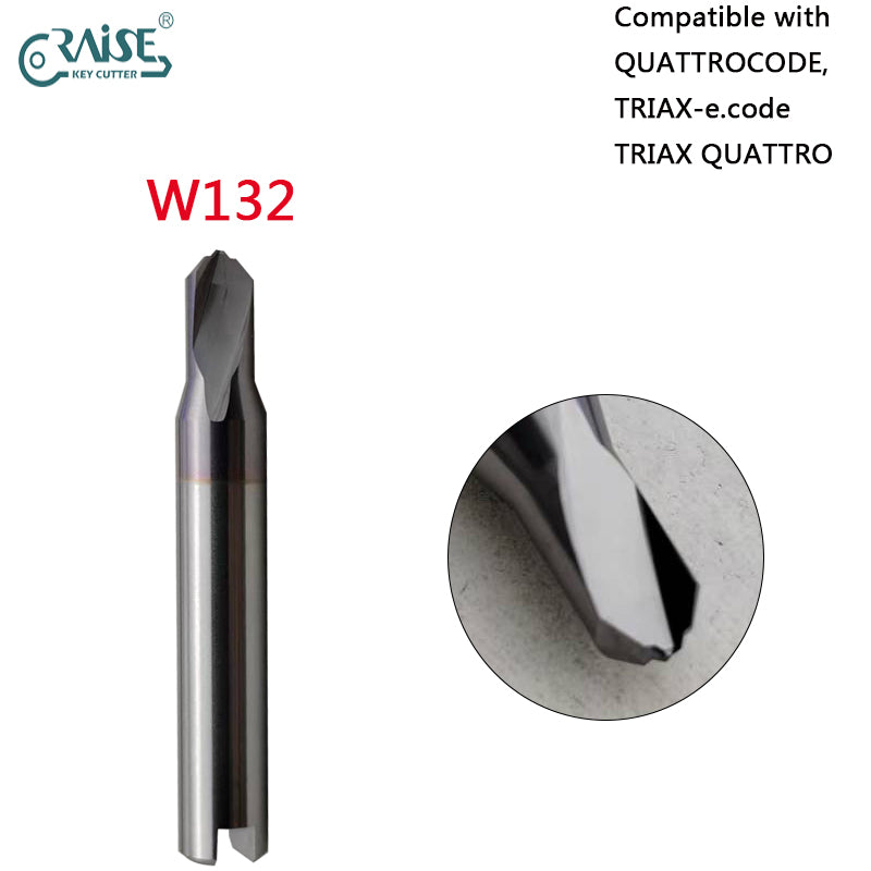 RAISE Milling Cutter W132 Compatible with SILCA W132 SILCA TRIAX QUATTRO TRIAX E.CODE Key Cutting Machine