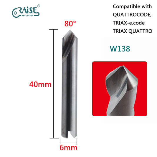 RAISE Milling Cutter W138M Compatible with SILCA W138 SILCA TRIAX QUATTRO QUATTROCODE Key Cutting Machine