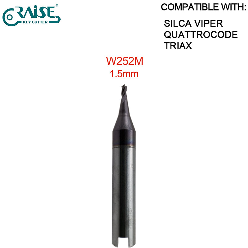 End Milling Cutter W114 W101 W129 W112 W302 W252 W326 W305 W285 W281 W268 W219 W134 SILCA QUATTROCODE TRIAX-e.code TRIAX QUATTRO SILCA VIPER Key Cutting Machine