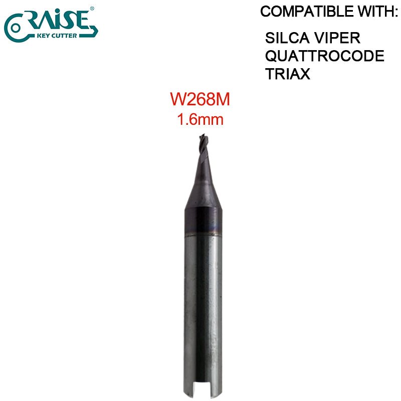 End Milling Cutter W114 W101 W129 W112 W302 W252 W326 W305 W285 W281 W268 W219 W134 SILCA QUATTROCODE TRIAX-e.code TRIAX QUATTRO SILCA VIPER Key Cutting Machine