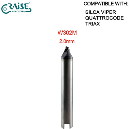 End Milling Cutter W114 W101 W129 W112 W302 W252 W326 W305 W285 W281 W268 W219 W134 SILCA QUATTROCODE TRIAX-e.code TRIAX QUATTRO SILCA VIPER Key Cutting Machine