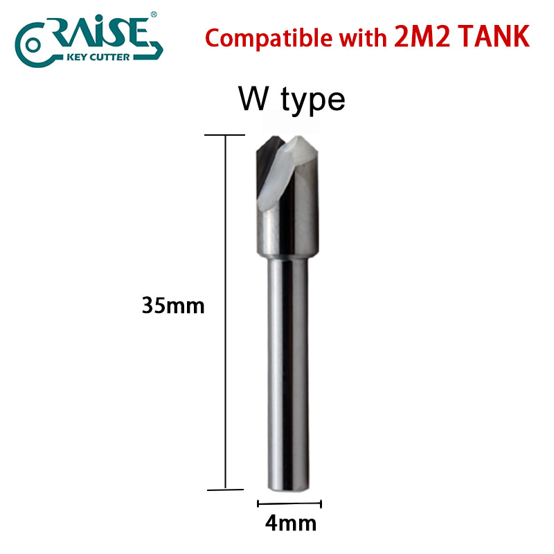 Milling Cutter 1.5mm 2.0mm 0.9mm U type W type M type V type Compatible with 2M2 Tank Automatic Key Cutting Machine