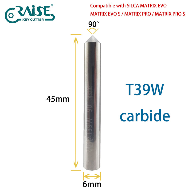 RAISE Milling Cutter F39W T39W Compatible With SILCA F39 T39 SILCA Matrix Key Duplicating Machine