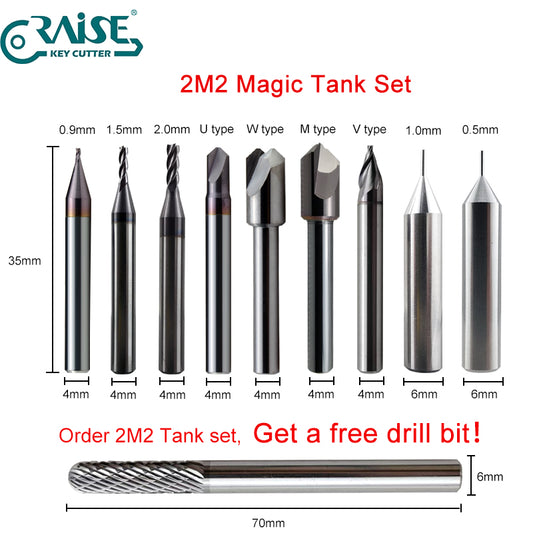 2M2 TANK Cutter set for 2M2 Magic Tank automatic key cutting machine