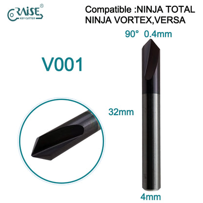 RAISE Milling Cutter V001 Compatible with KEYLINE V001 KEYLINE NINJA TOTAL NINJA VORTEX VERSA Key Duplicating Machine