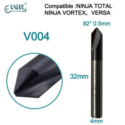 RAISE Milling Cutter V004 Compatible with KEYLINE V004 KEYLINE NINJA TOTAL NINJA VORTEX VERSA Key Duplicating Machine