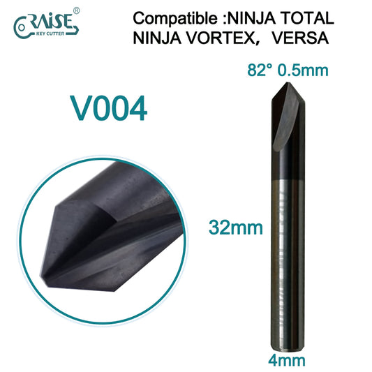 RAISE Milling Cutter V004M Compatible with KEYLINE V004 KEYLINE NINJA TOTAL NINJA VORTEX VERSA Key Duplicating Machine