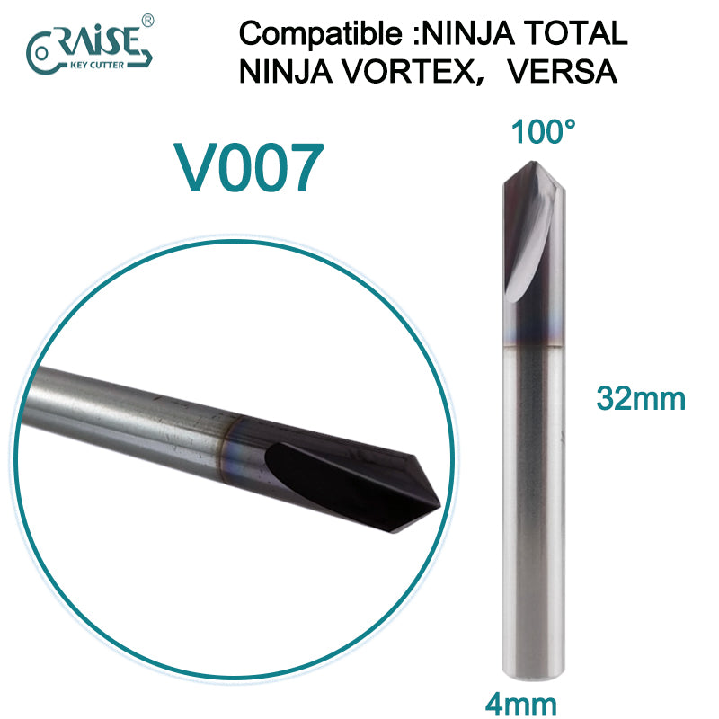 RAISE Milling Cutter V007 Compatible with KEYLINE V007 KEYLINE NINJA TOTAL NINJA VORTEX VERSA Key Duplicating Machine