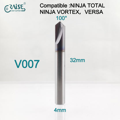 RAISE Milling Cutter V007 Compatible with KEYLINE V007 KEYLINE NINJA TOTAL NINJA VORTEX VERSA Key Duplicating Machine