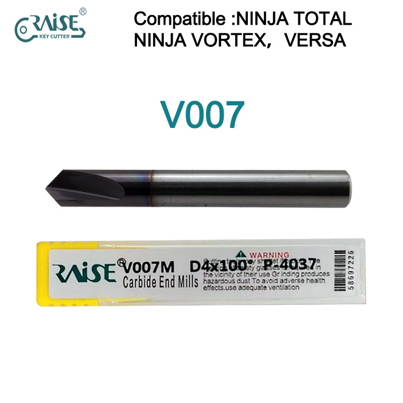 RAISE Milling Cutter V007 Compatible with KEYLINE V007 KEYLINE NINJA TOTAL NINJA VORTEX VERSA Key Duplicating Machine