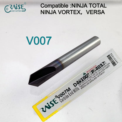 RAISE Milling Cutter V007 Compatible with KEYLINE V007 KEYLINE NINJA TOTAL NINJA VORTEX VERSA Key Duplicating Machine