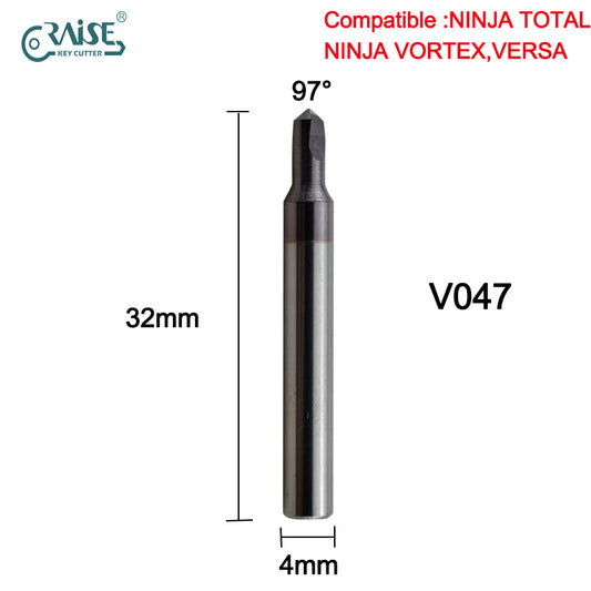 RAISE Milling Cutter V047 Compatible with KEYLINE V047 KEYLINE NINJA TOTAL NINJA VORTEX VERSA Key Duplicating Machine