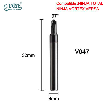 RAISE Milling Cutter V047 Compatible with KEYLINE V047 KEYLINE NINJA TOTAL NINJA VORTEX VERSA Key Duplicating Machine