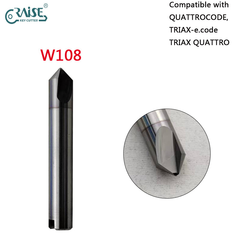 RAISE Milling Cutter W108M Compatible with SILCA W108 SILCA TRIAX QUATTRO TRIAX E.CODE Key Cutting Machine