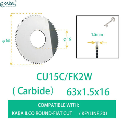 CU15 FK2 Cutter for keyline 201 ilco kd15