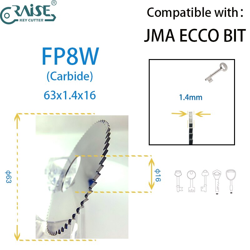 FP8 63x1.4x16 In carbide