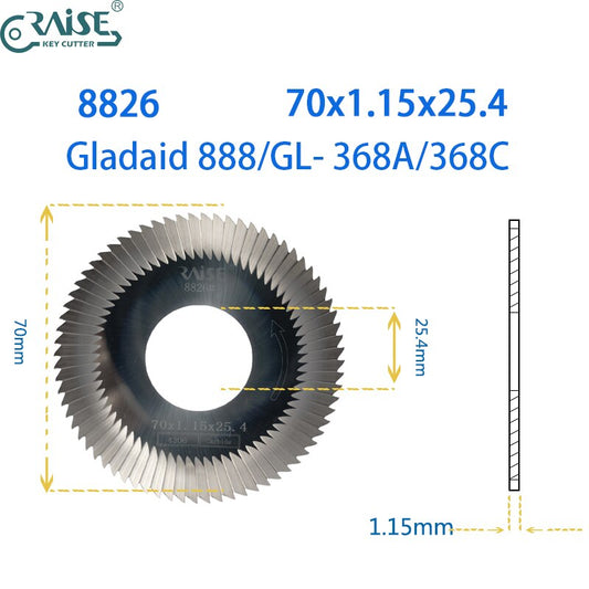 gladaid 8826 70x1.15x25.4 cutter