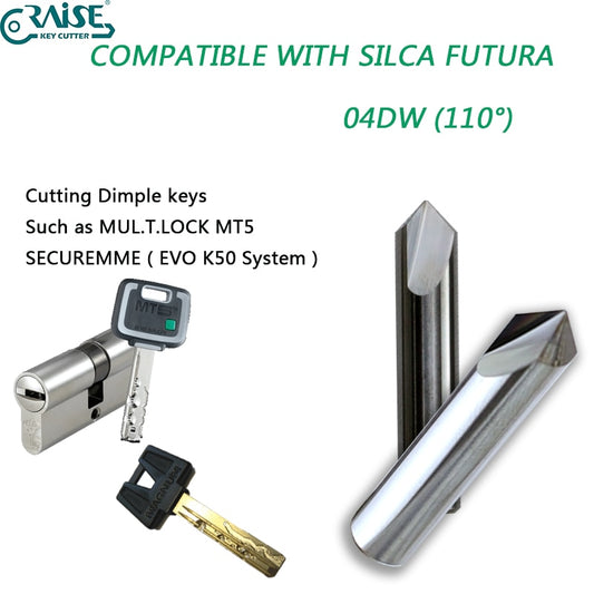 04D 04DW Key Machine Milling Dimple Cutter ILCO SILCA FUTURA Aftermarket