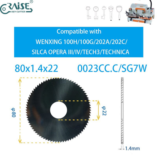 silca opera cutter 80x1.4x22