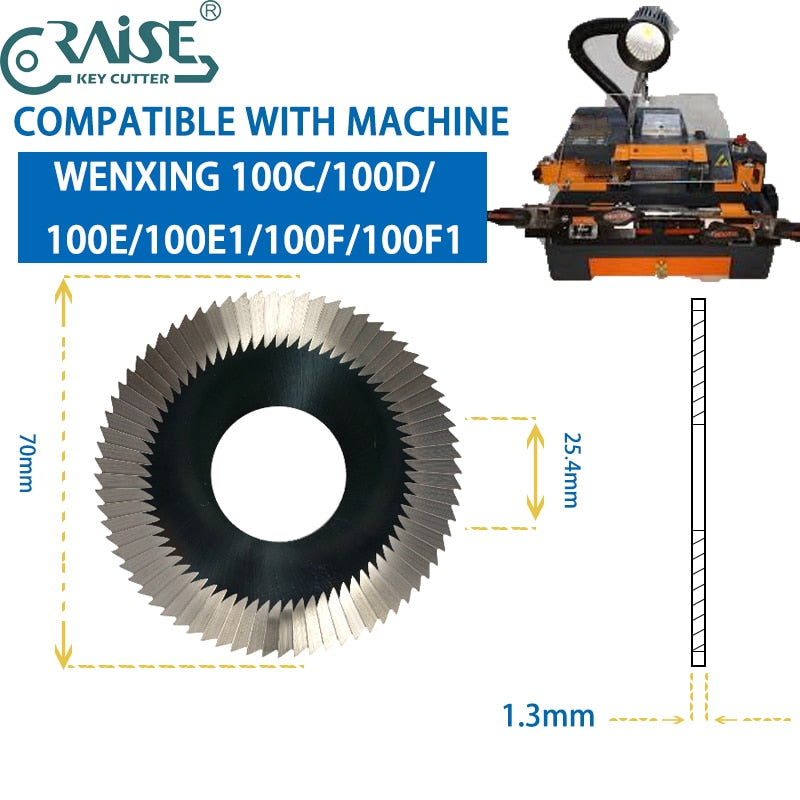 wenxing key machine cutter 70x1.3x25.4