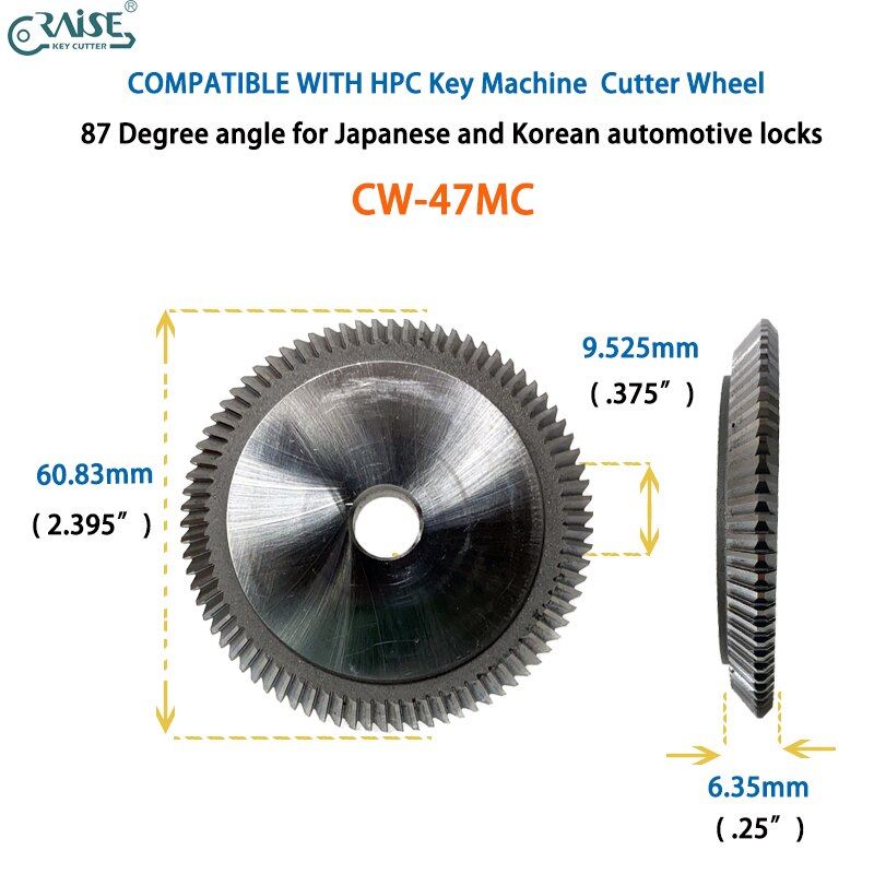 HPC CW-47MC Cutter Compatible with HPC Key Machine – RAISE Official Store