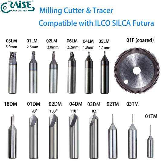 End mills for silca futura